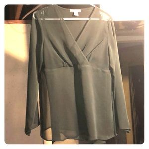 Two piece green blouse